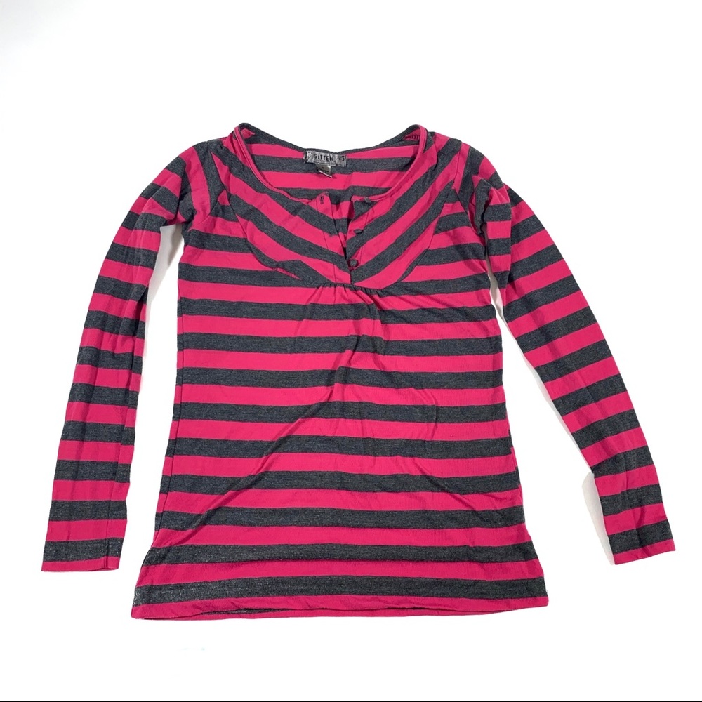 Cute Pink and Dark Grey top by Bitten